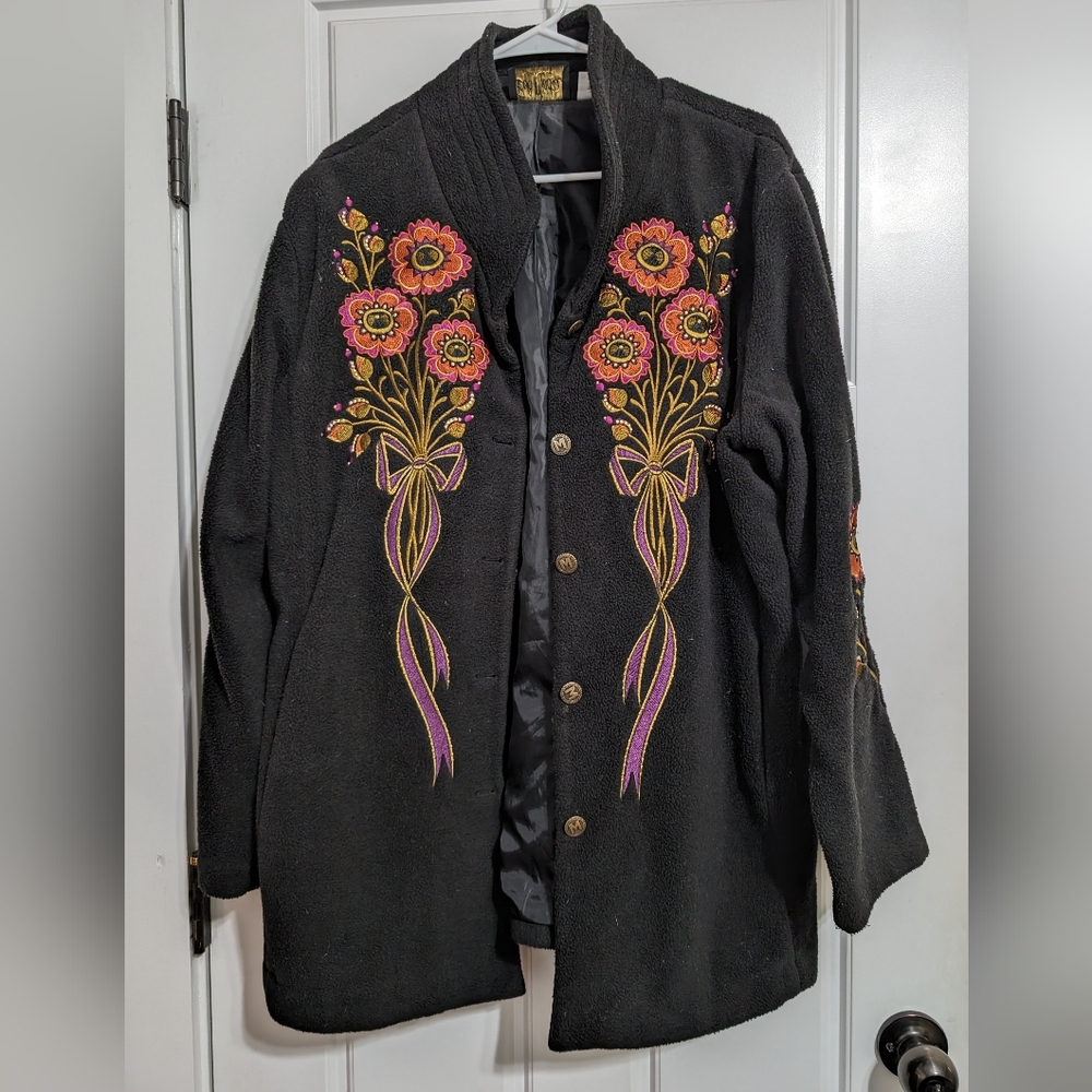 ✨SOLD✨ Bob Mackie Wearable Art Jacket Vintage Embroidery XL